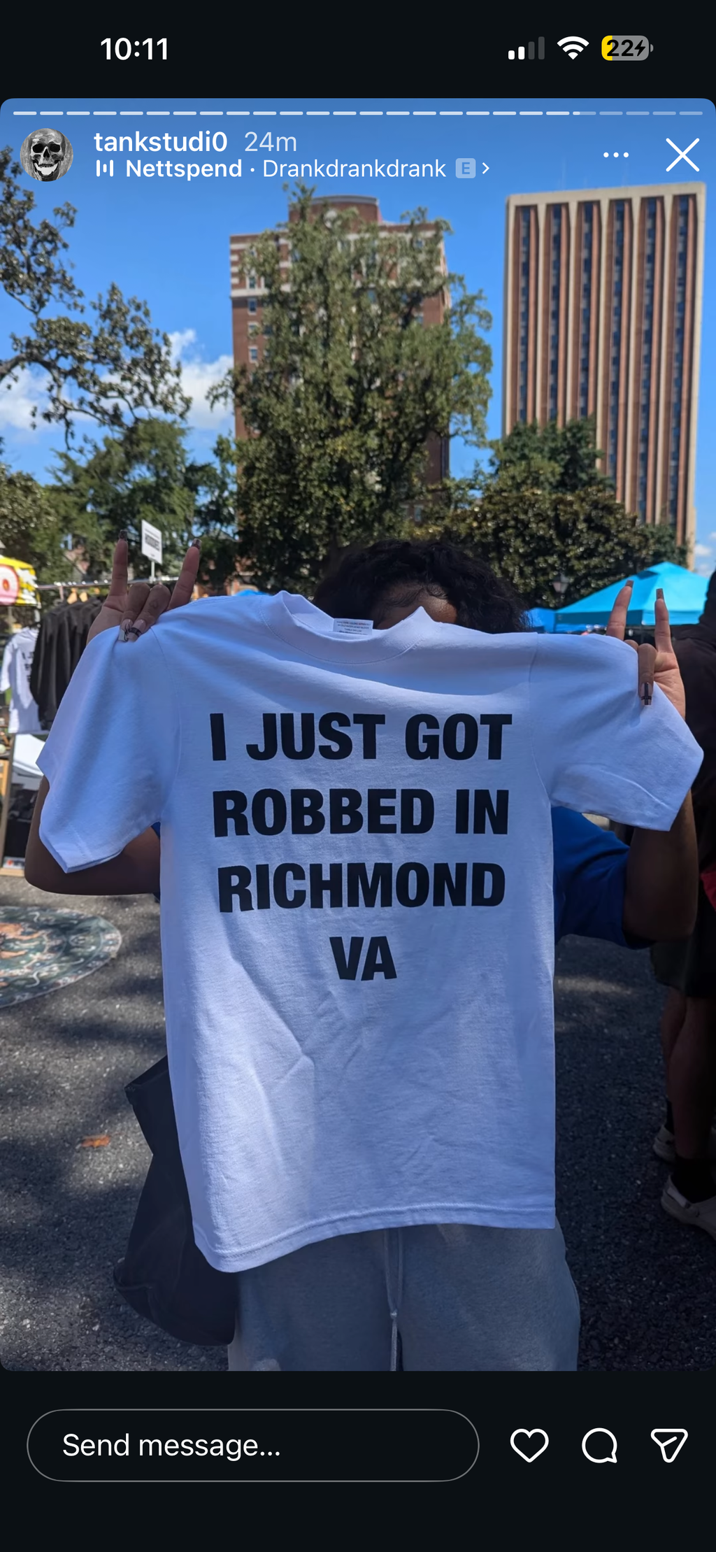 01 I JUST ROBBED IN RICHMOND VA BOXY TEE