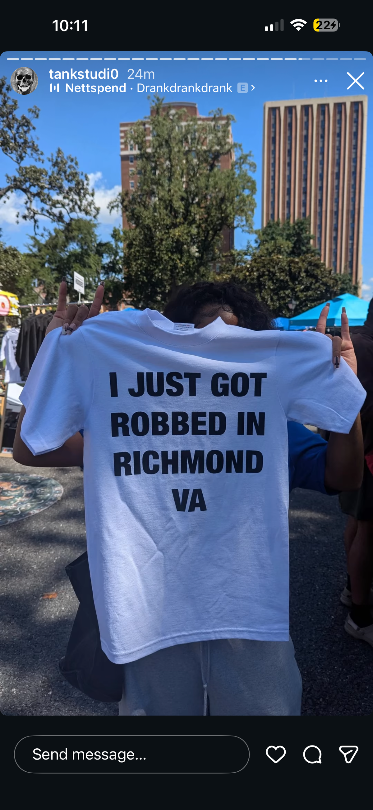 01 I JUST ROBBED IN RICHMOND VA BOXY TEE