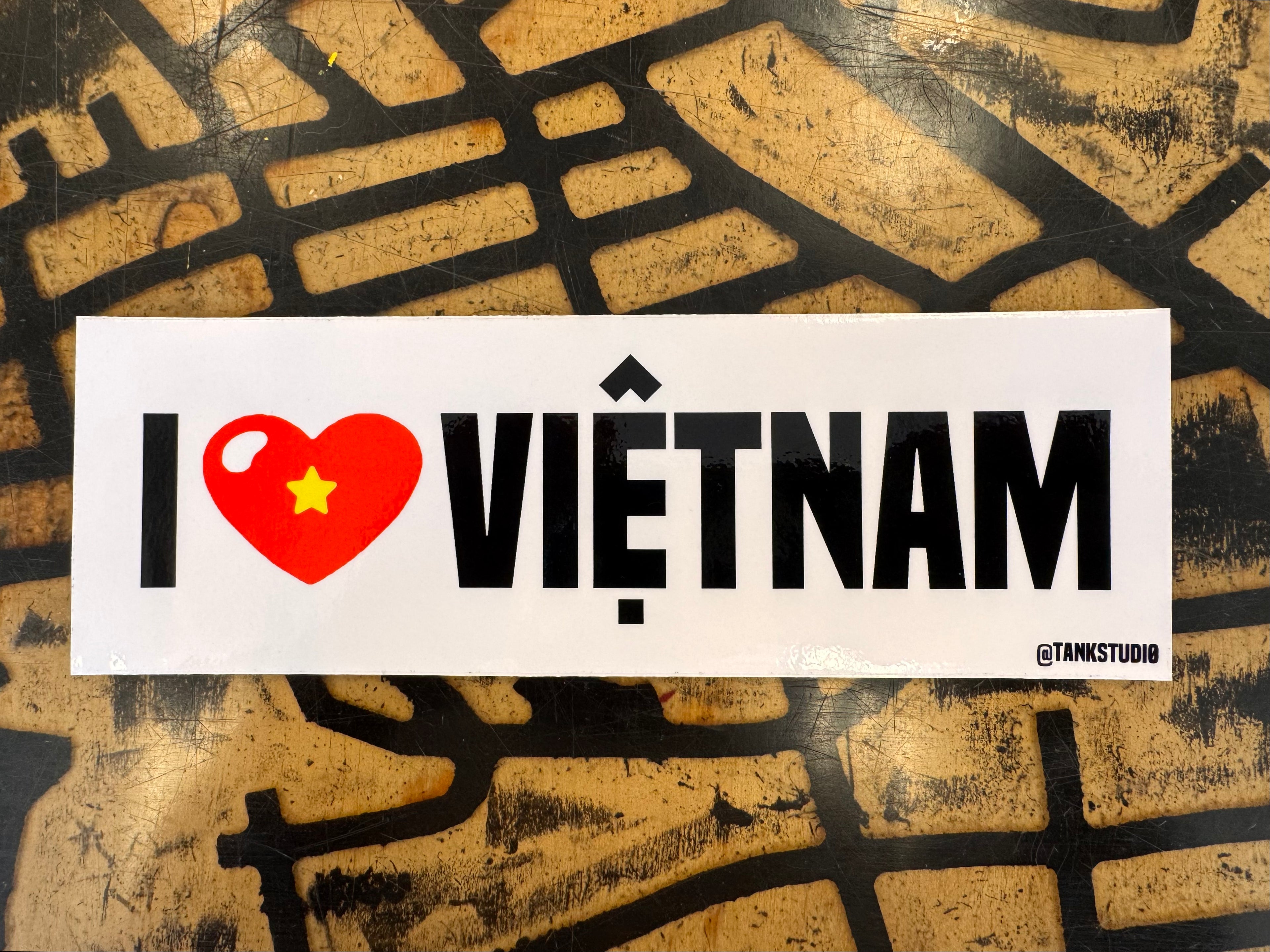 A02 I Heart Vietnam Bumper Sticker