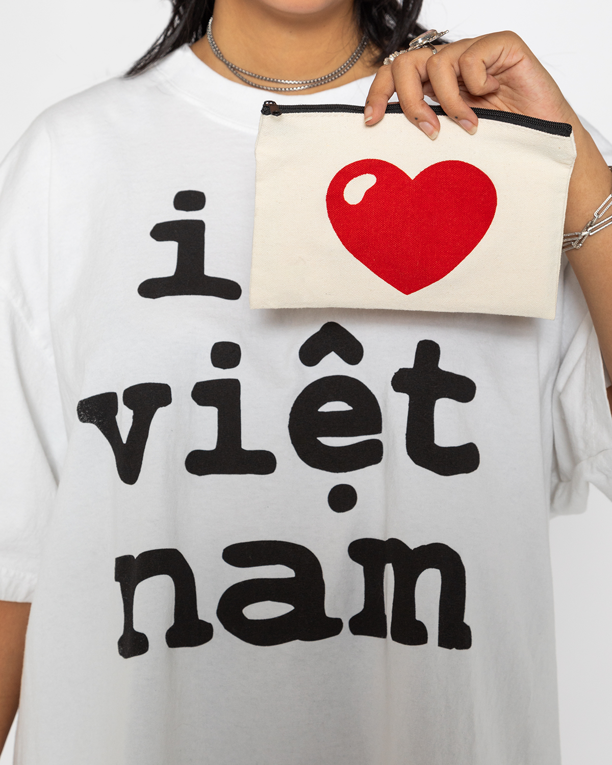 A01 i heart vietnam (I Love Vietnam) Cropped Boxy Tee