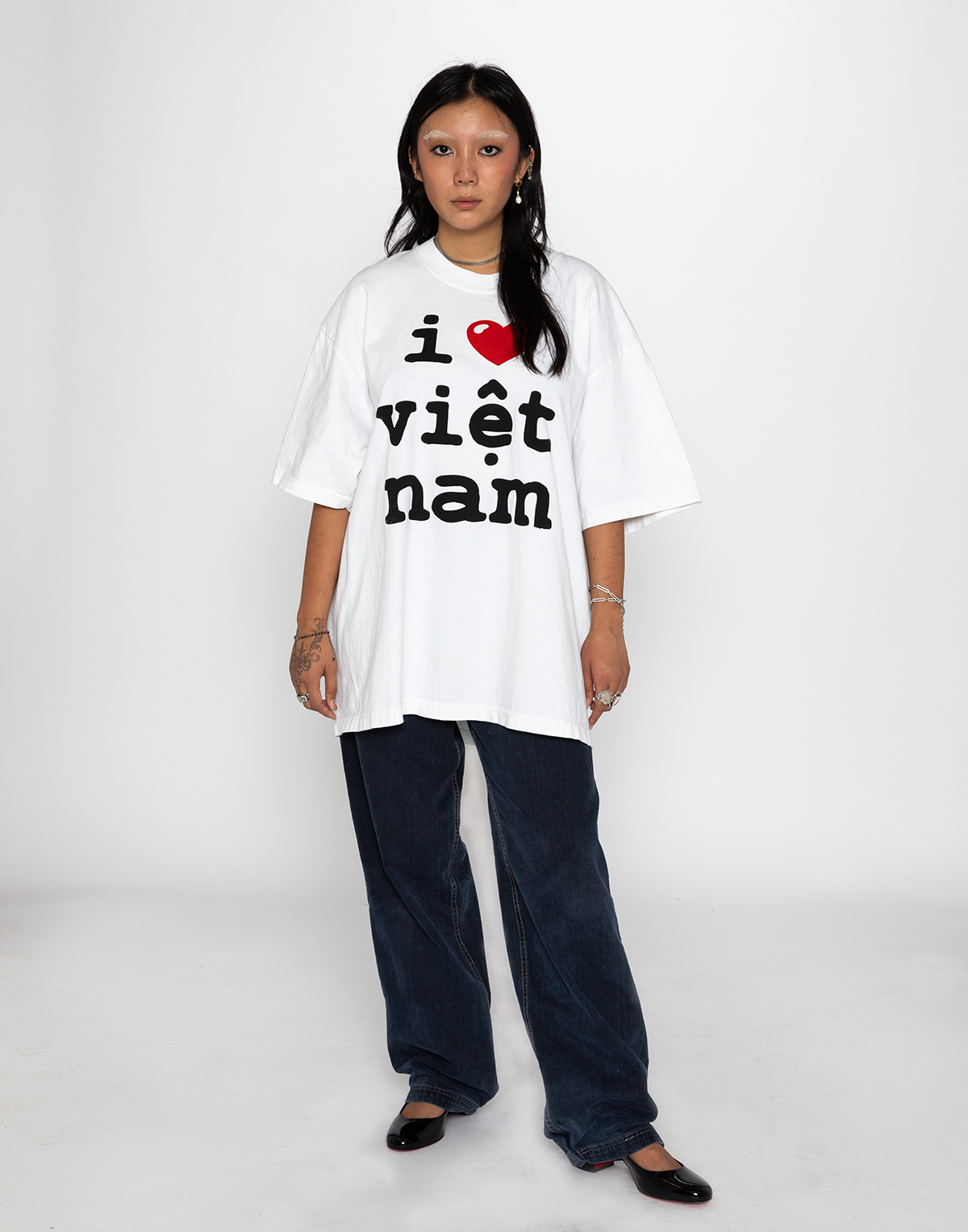 A01 i heart vietnam (I Love Vietnam) Cropped Boxy Tee