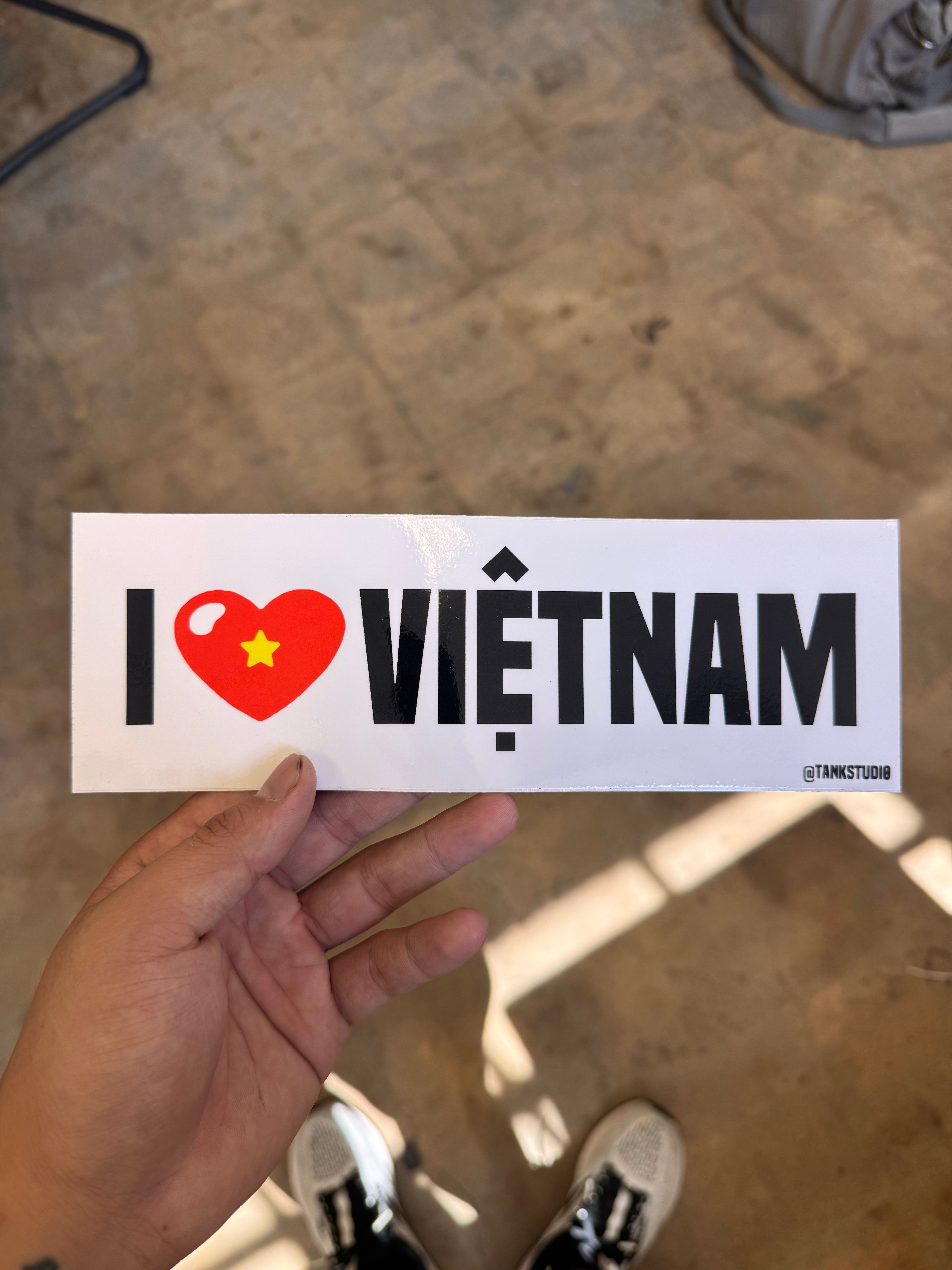 A02 I Heart Vietnam Bumper Sticker