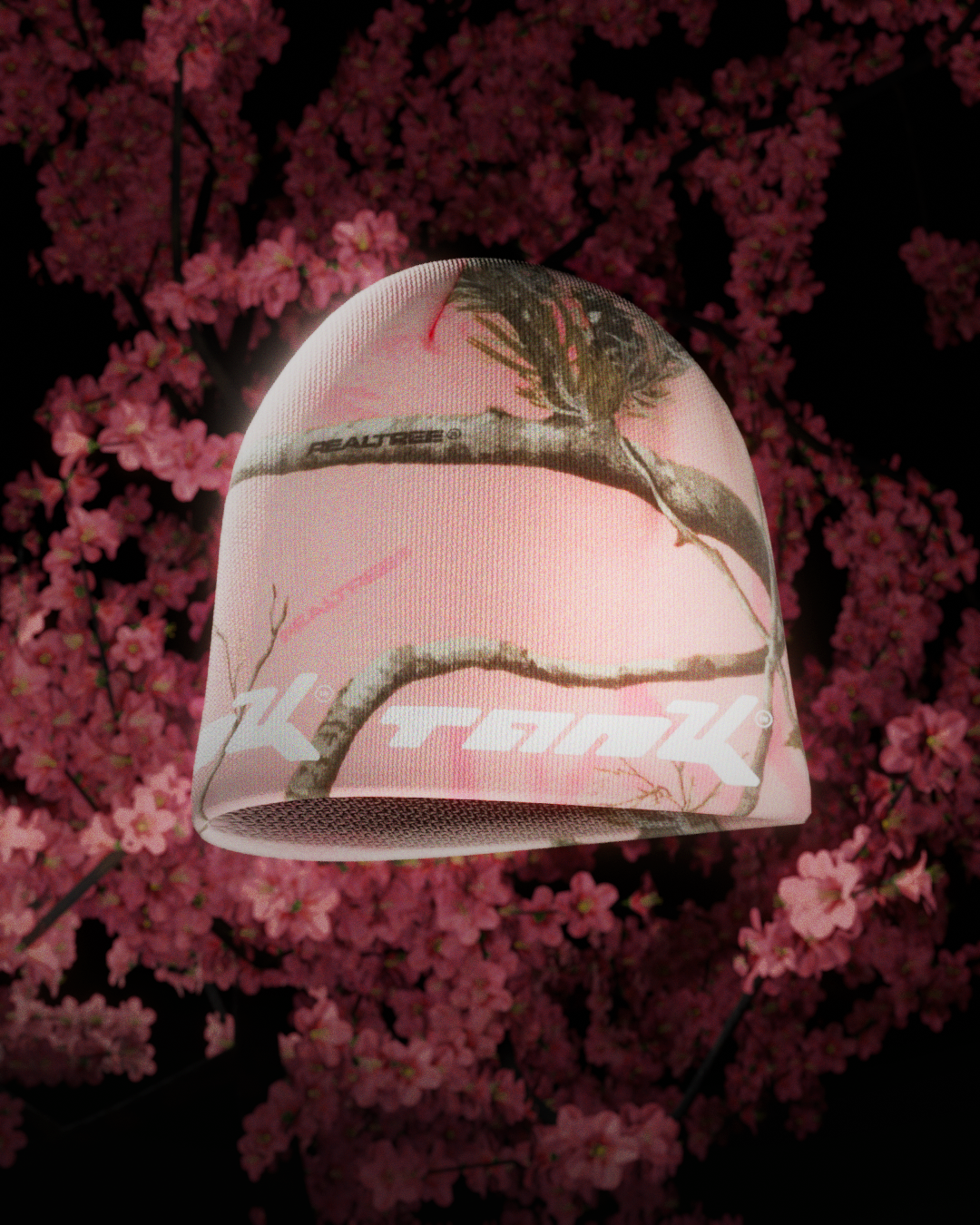 A2 Sakura Pink Camo Beanie